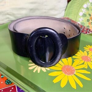 90s Wide Leather Waist Belt